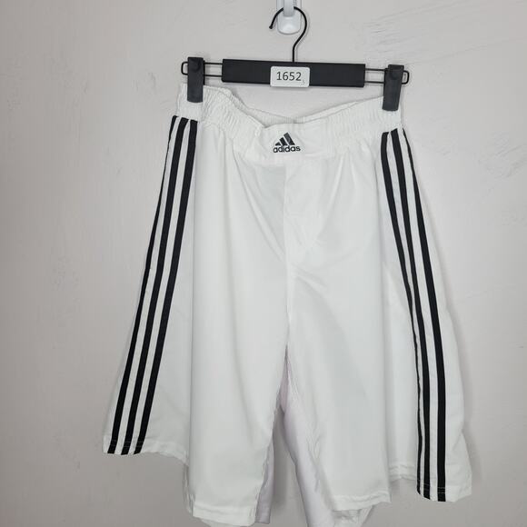 Adidas Shorts Men Size XL Wrestling 3 stripes Spellout Elastic Waist Drawstring - Picture 1 of 10